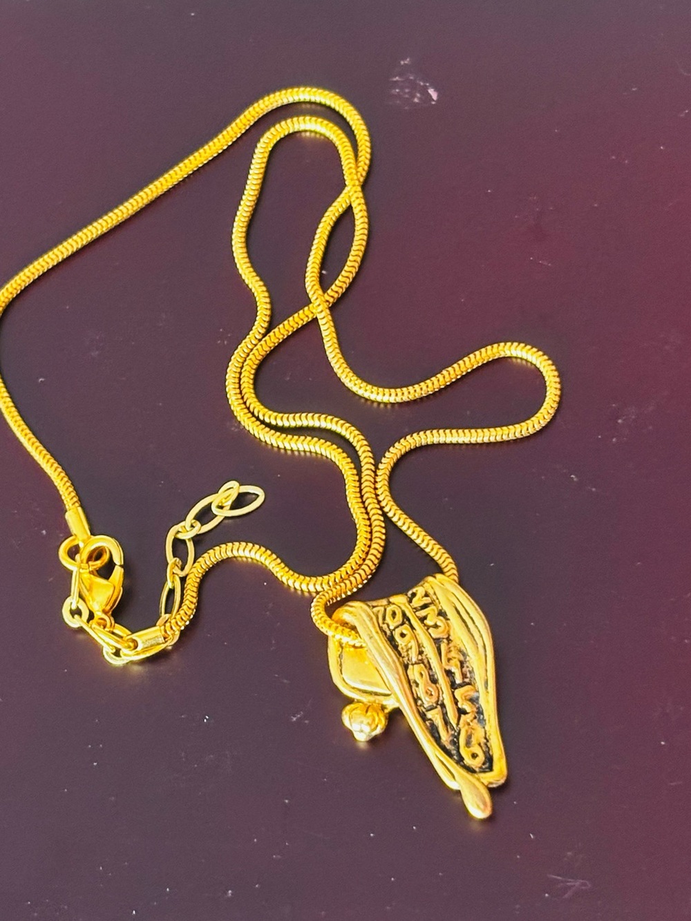 Salvador Dali Melting Clock Pendant Necklace